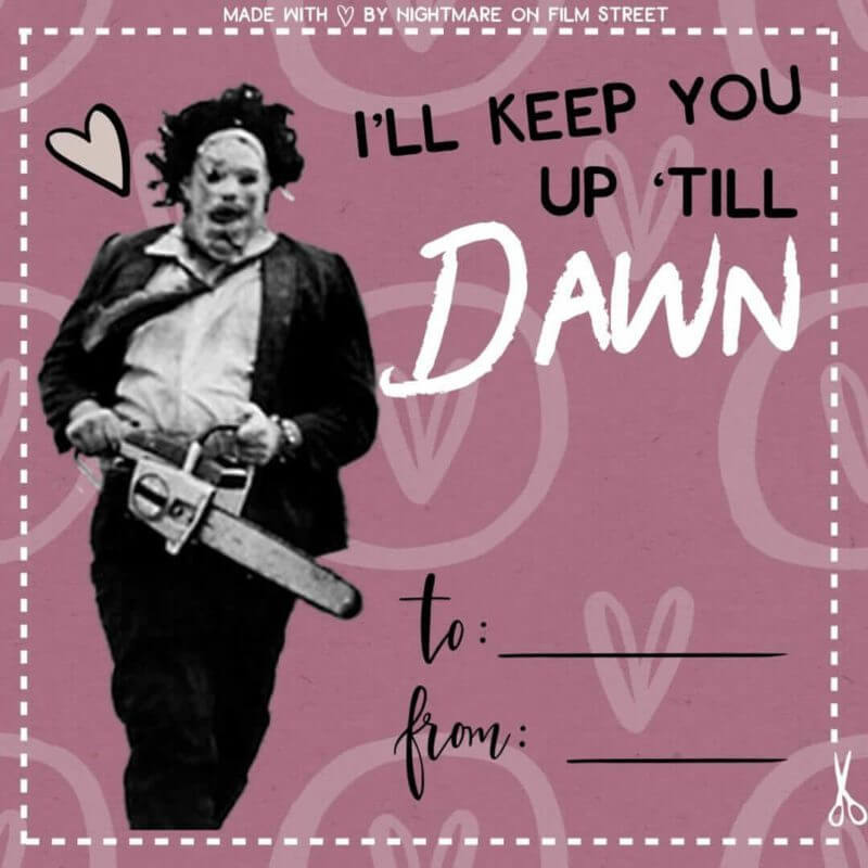 horror themed valentines printable downloadable