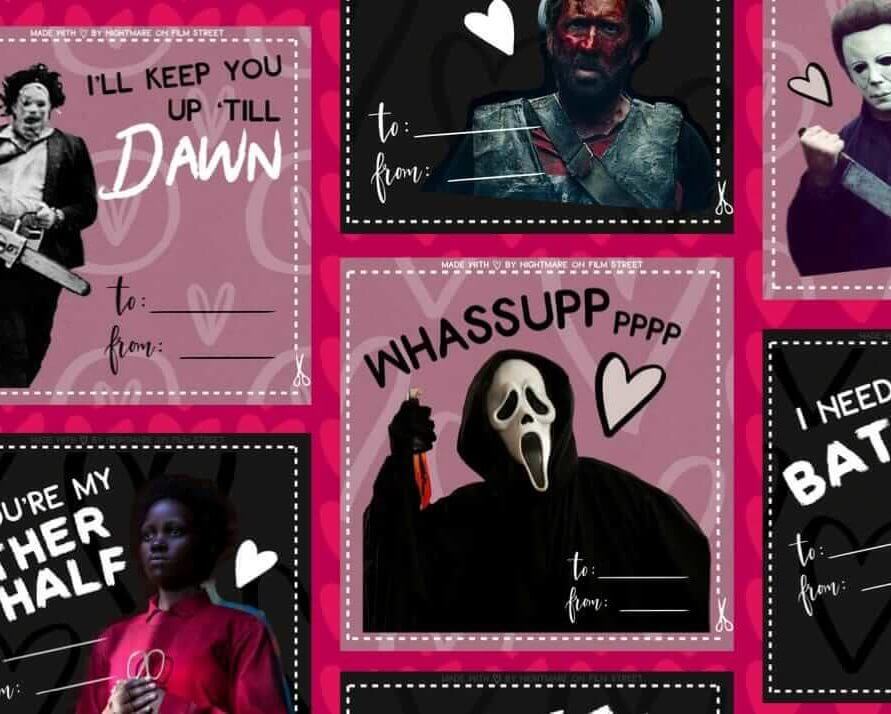 horror themed valentines printable downloadable
