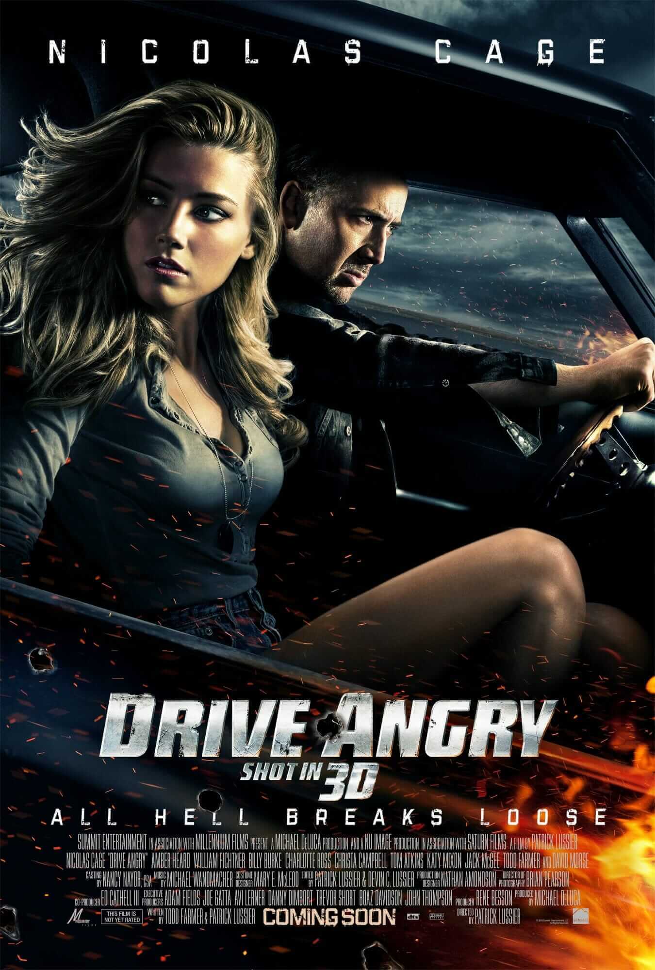 Drive Angry 2011 Nicolas Cage Poster Awfully Good