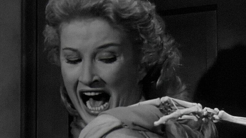 House On Haunted Hill 1959 Skeleton Hand Scream