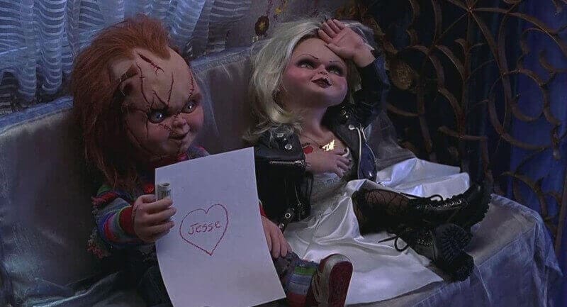 Bride of Chucky - dolls with note