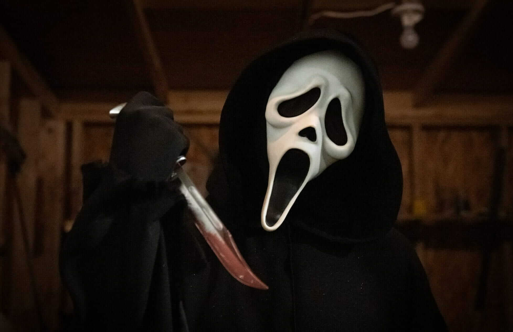 Ghostface in Paramount Pictures and Spyglass Media Group's "Scream."