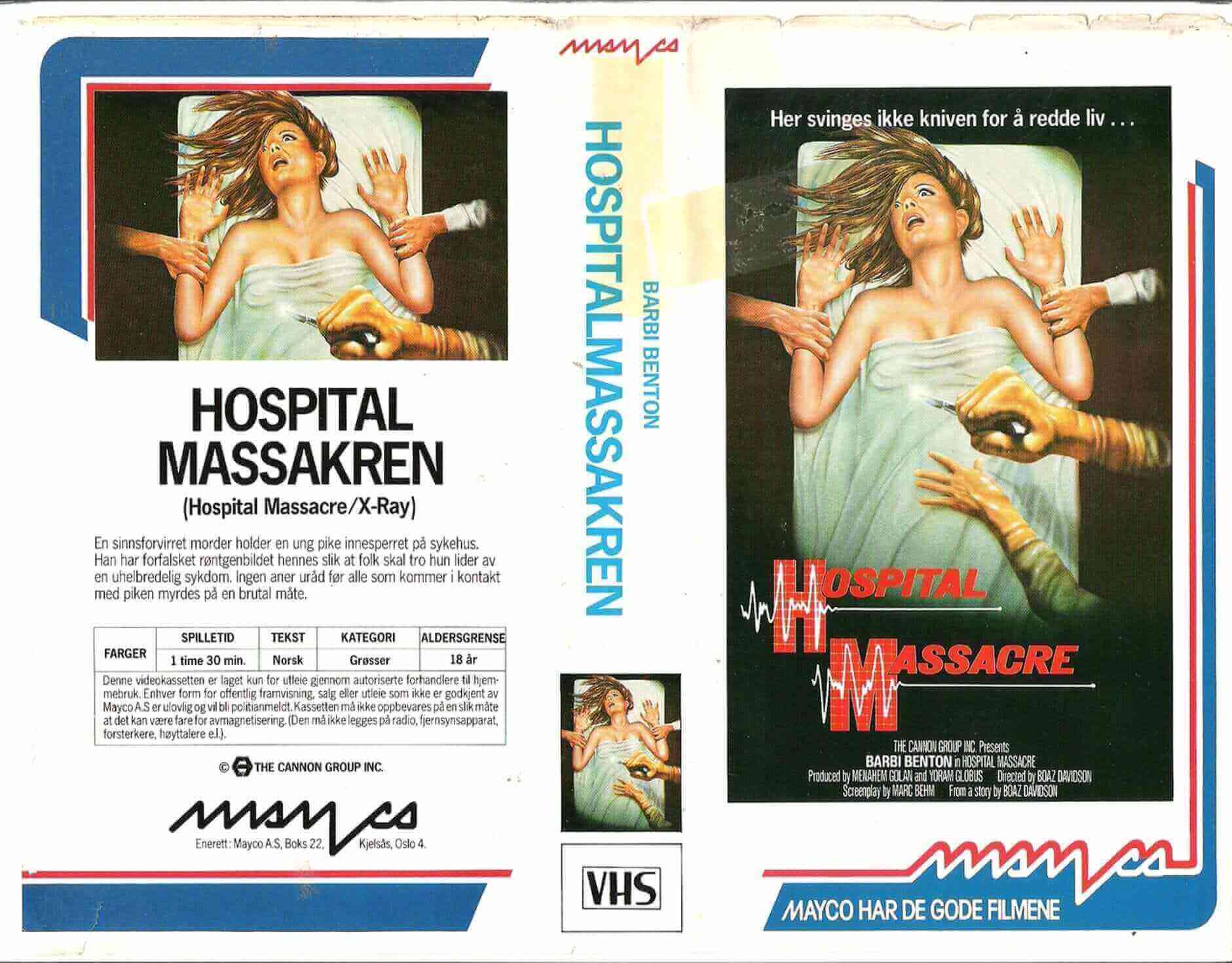 Hospital Massacre Vhs Cover