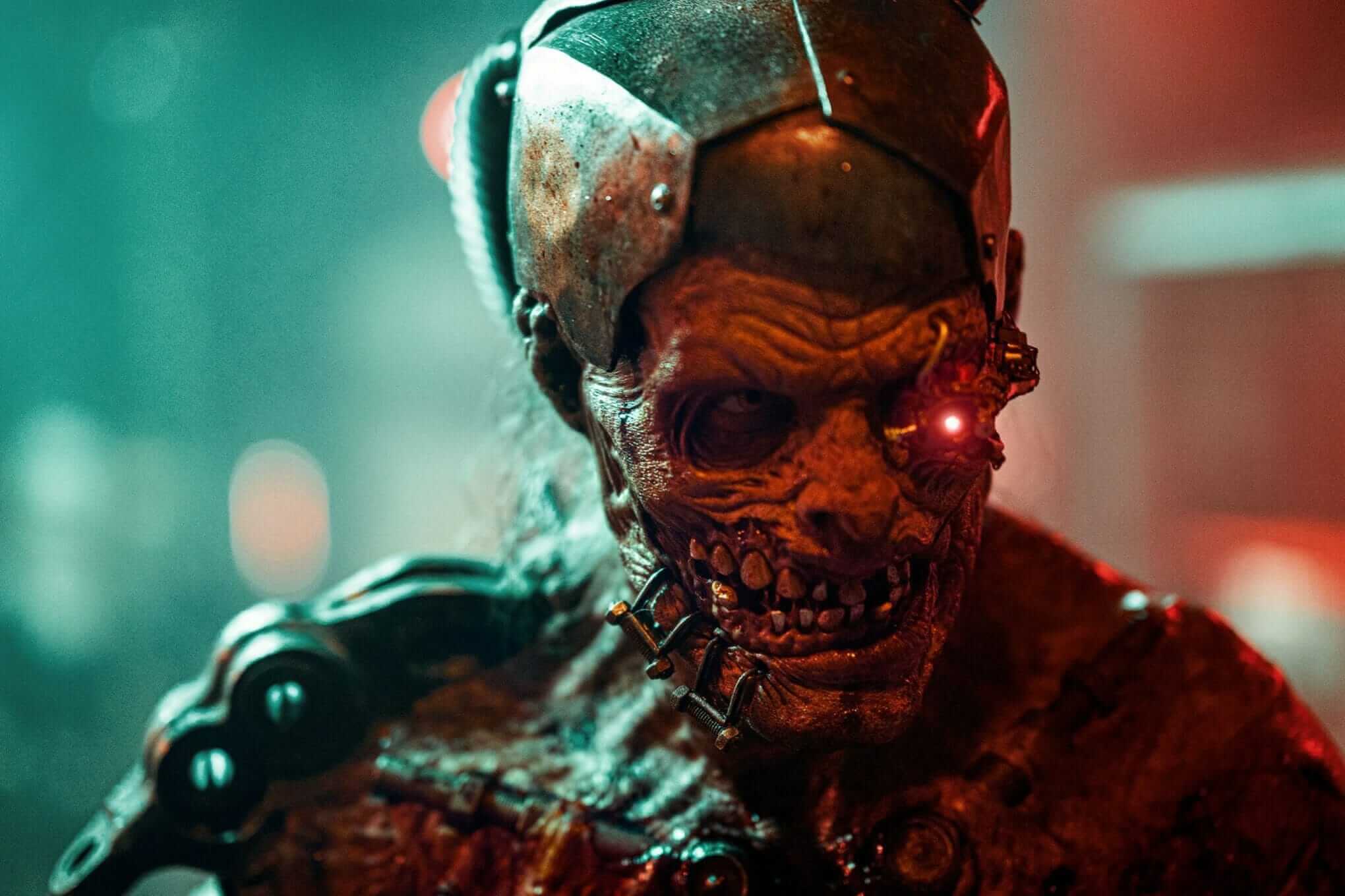 Cyborg Zombie Alex Jewson Portrait Photo By Thom Davies Scaled