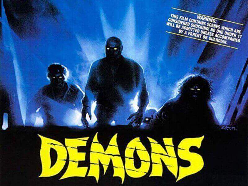 Demons 1985 Horizontal Poster