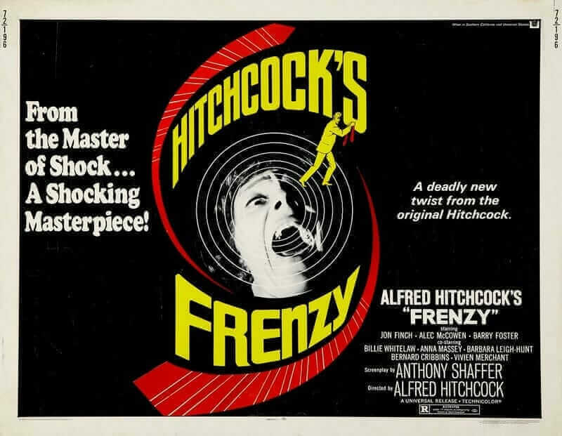 Celebrate 50 Years of Suspense with Alfred Hitchcock’s Sleazy Proto-Slasher FRENZY (1972)
