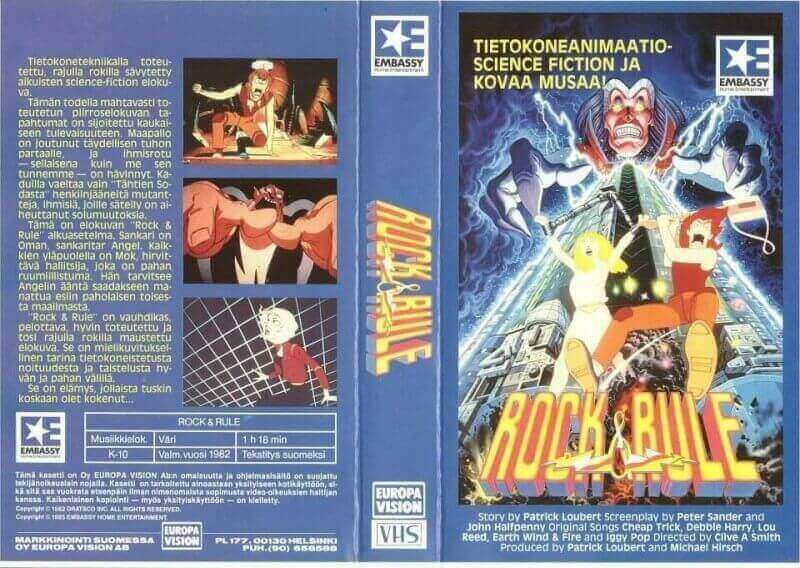 rock and rule vhs cover 1983