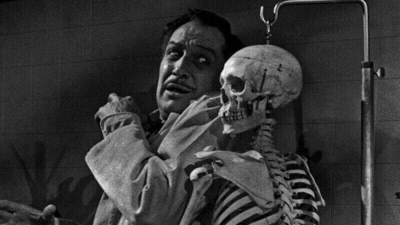 The Tingler 1959 Vincent Price Skeleton