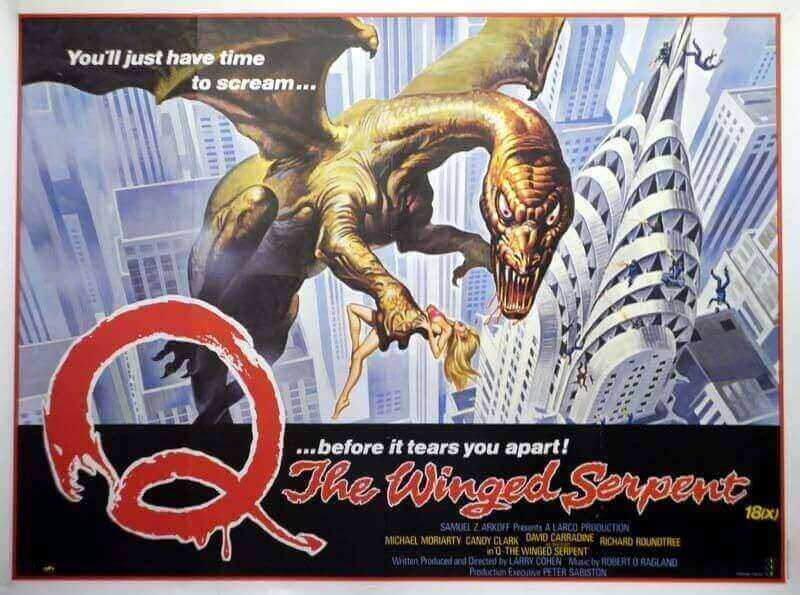 Q The Winged Serpent 1982 Horizontal Poster