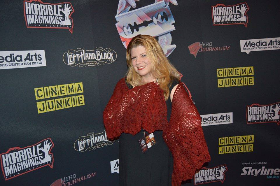 Filmmaker Izzy Lee at Horrible Imaginings Film Festival Red Carpet