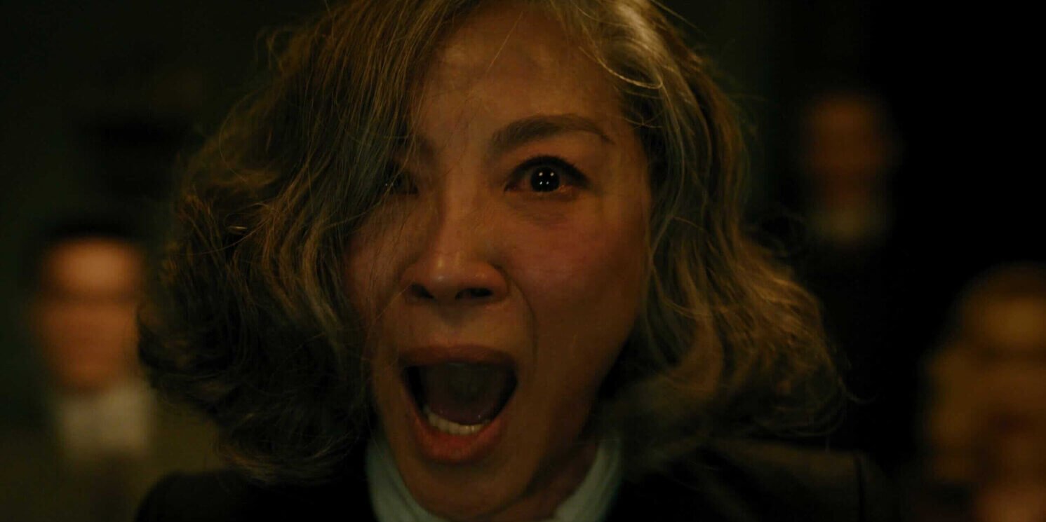 A Haunting In Venice (2023) Michelle Yeoh At The Seance