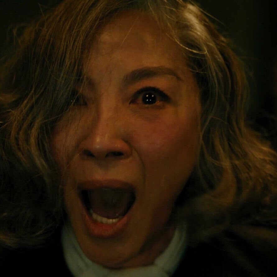 A Haunting In Venice (2023) Michelle Yeoh At The Seance