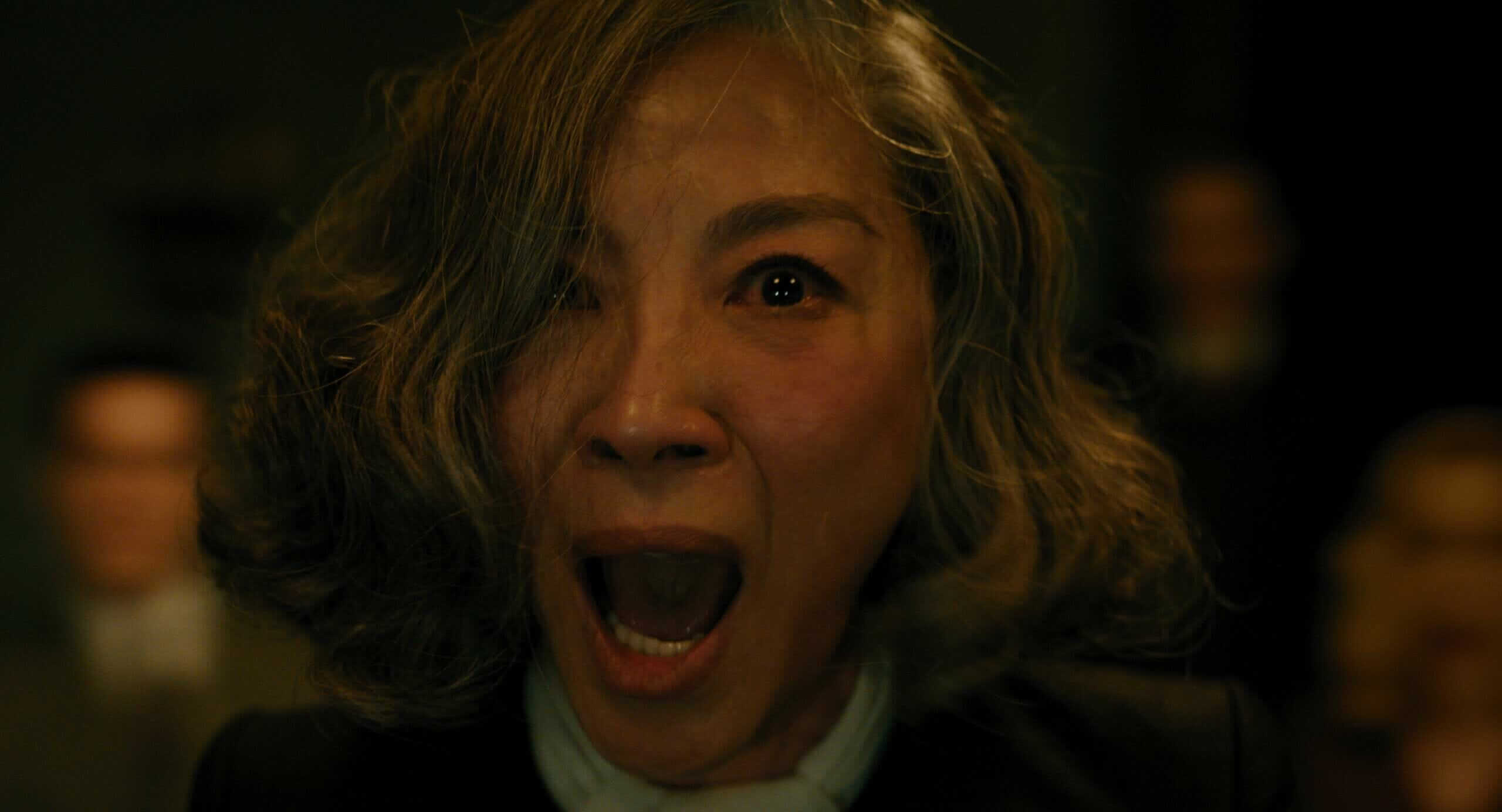 A Haunting In Venice (2023) Michelle Yeoh At The Seance