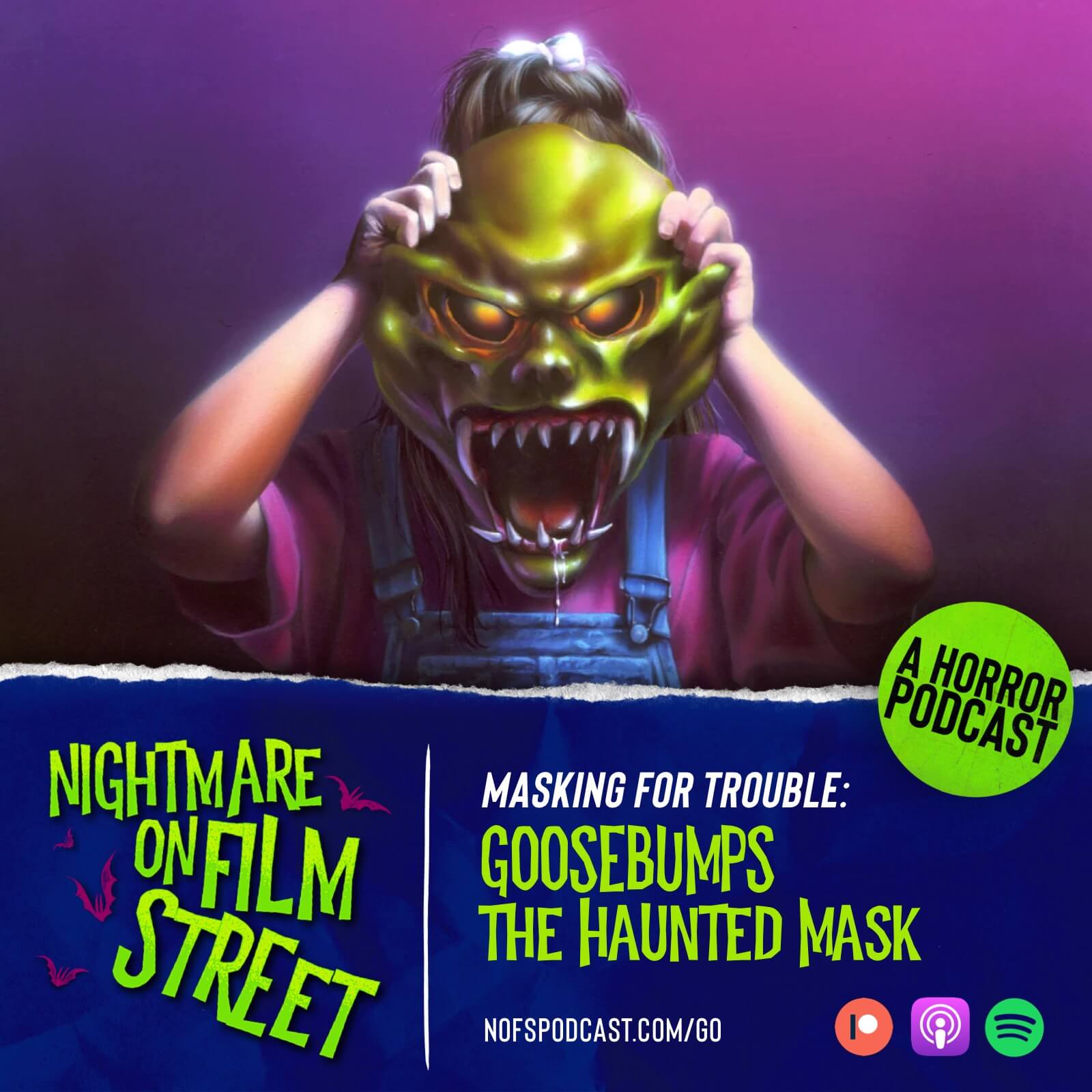 nightmare on film street horror movie podcast goosebumps the haunted mask