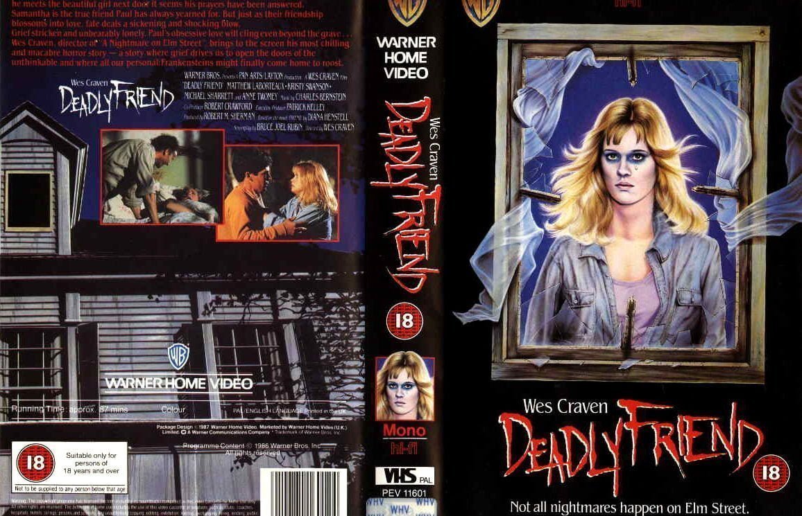 Deadly Friend (1986) VHS Cover