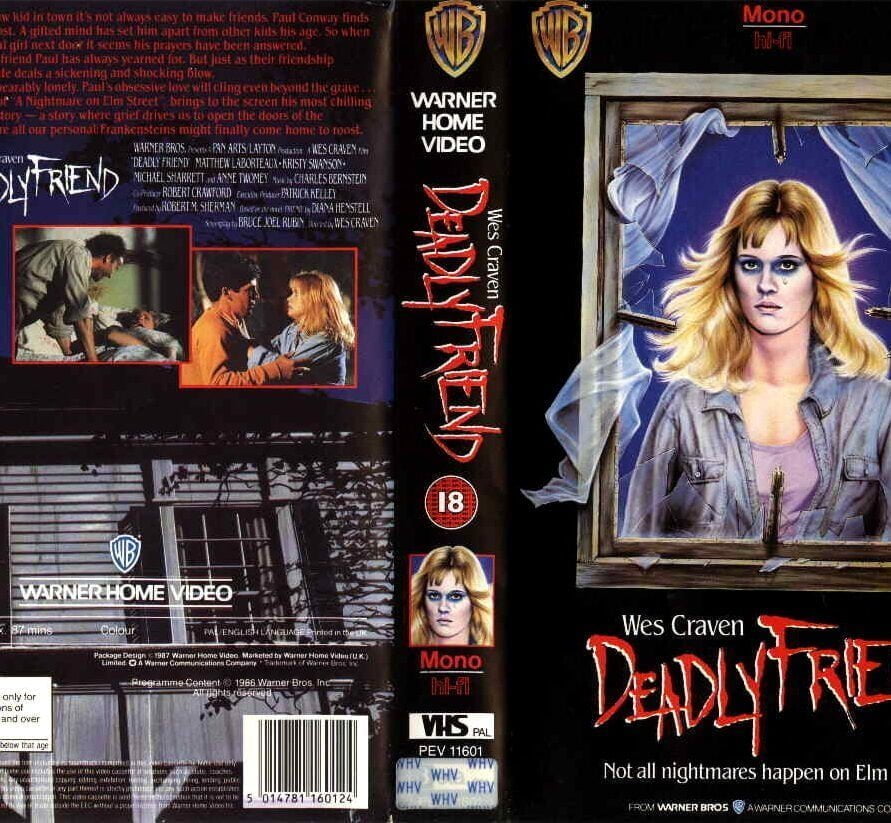 Deadly Friend (1986) Vhs Cover
