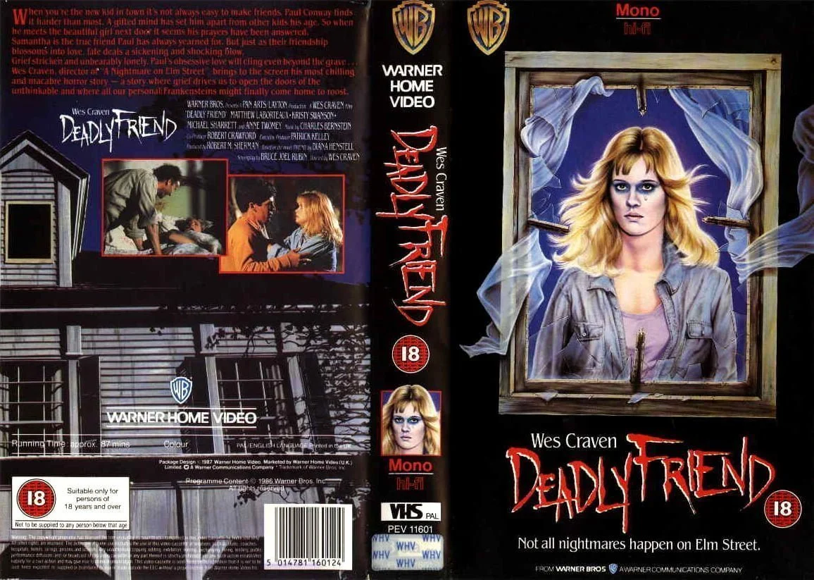 Deadly Friend (1986) VHS Cover