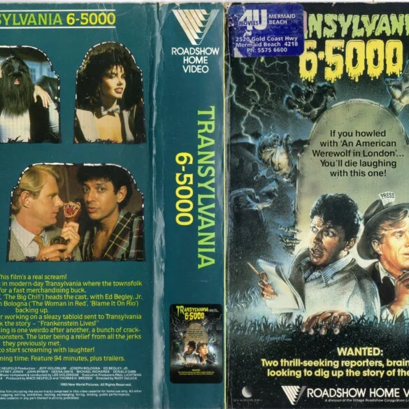 Transylvania 6-5000 (1985) Vhs Artwork