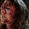 Azrael (2024) Samara Weaving Covered In Blood