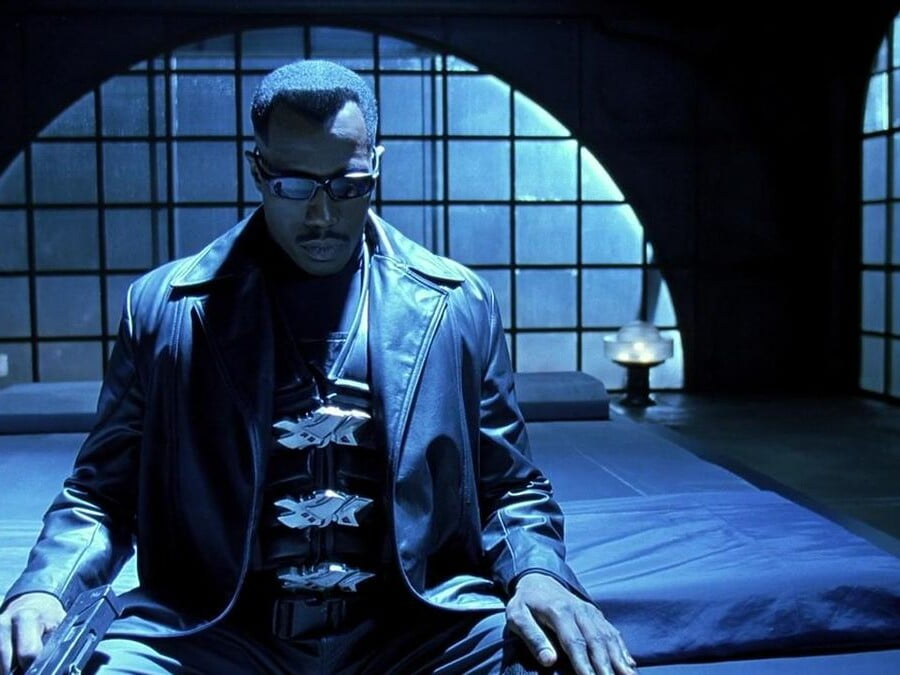 Blade (1998) - Wesley Snipes As Blade Waits For Nightfall