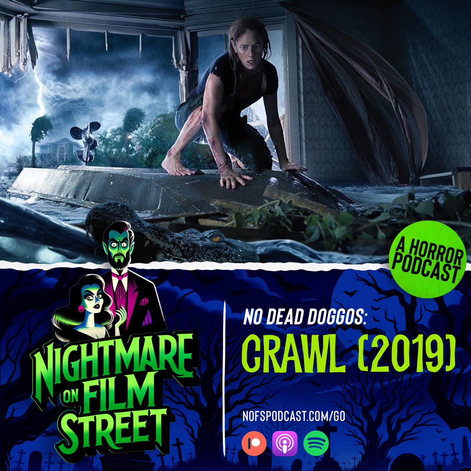 crawl nightmare on film street horror movie podcast 2019 alexandre aja