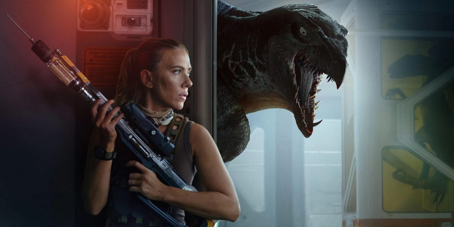 Jurassic World Rebirth Scarlett Johansson Hides From Dinosaur