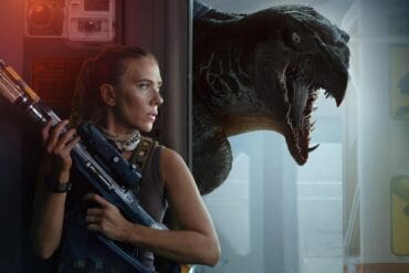 Jurassic World Rebirth Scarlett Johansson Hides From Dinosaur
