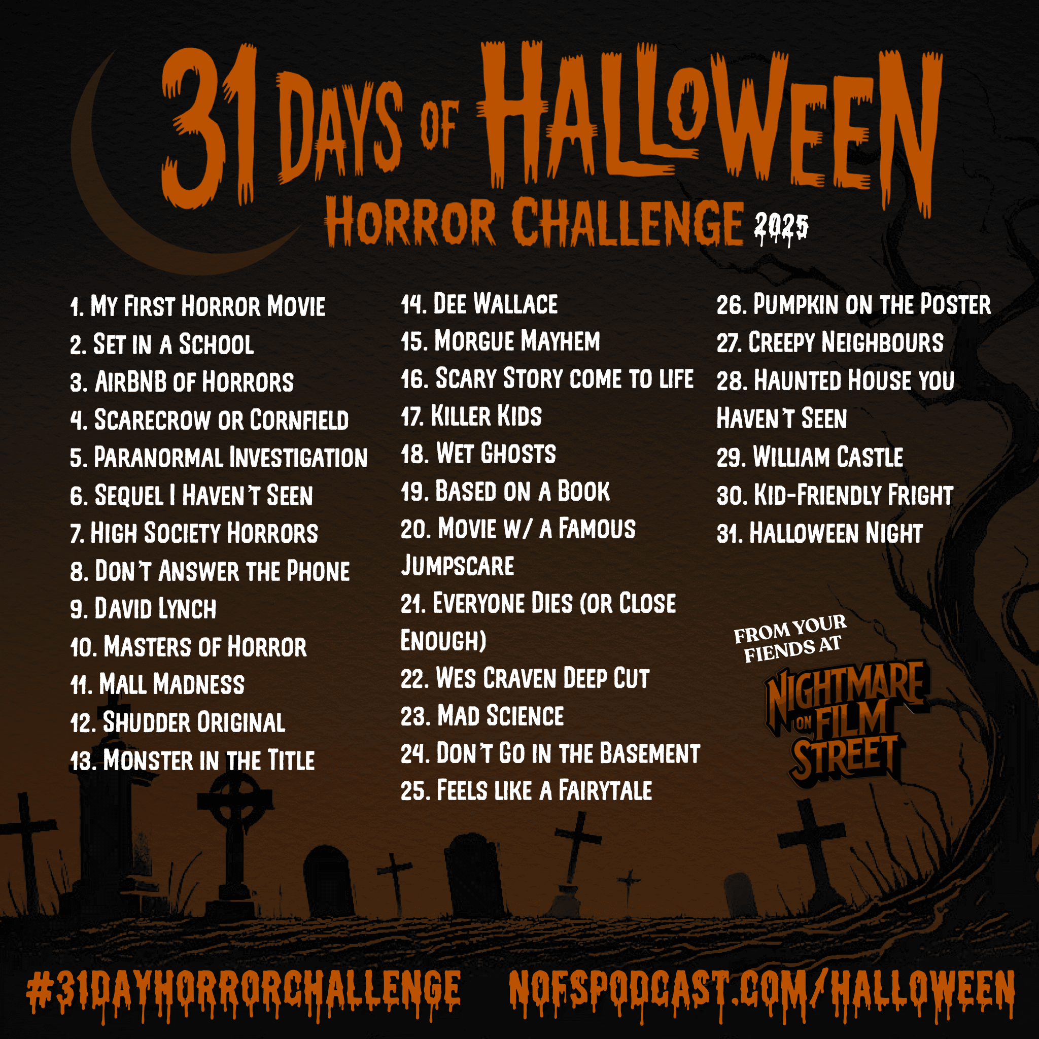 31 day horror challenge 31dayhorrorchallenge horror movie halloween watchlist nightmare on film street 2 The #31DayHorrorChallenge 2025 11 31 day horror challenge 31dayhorrorchallenge horror movie halloween watchlist nightmare on film street 2
