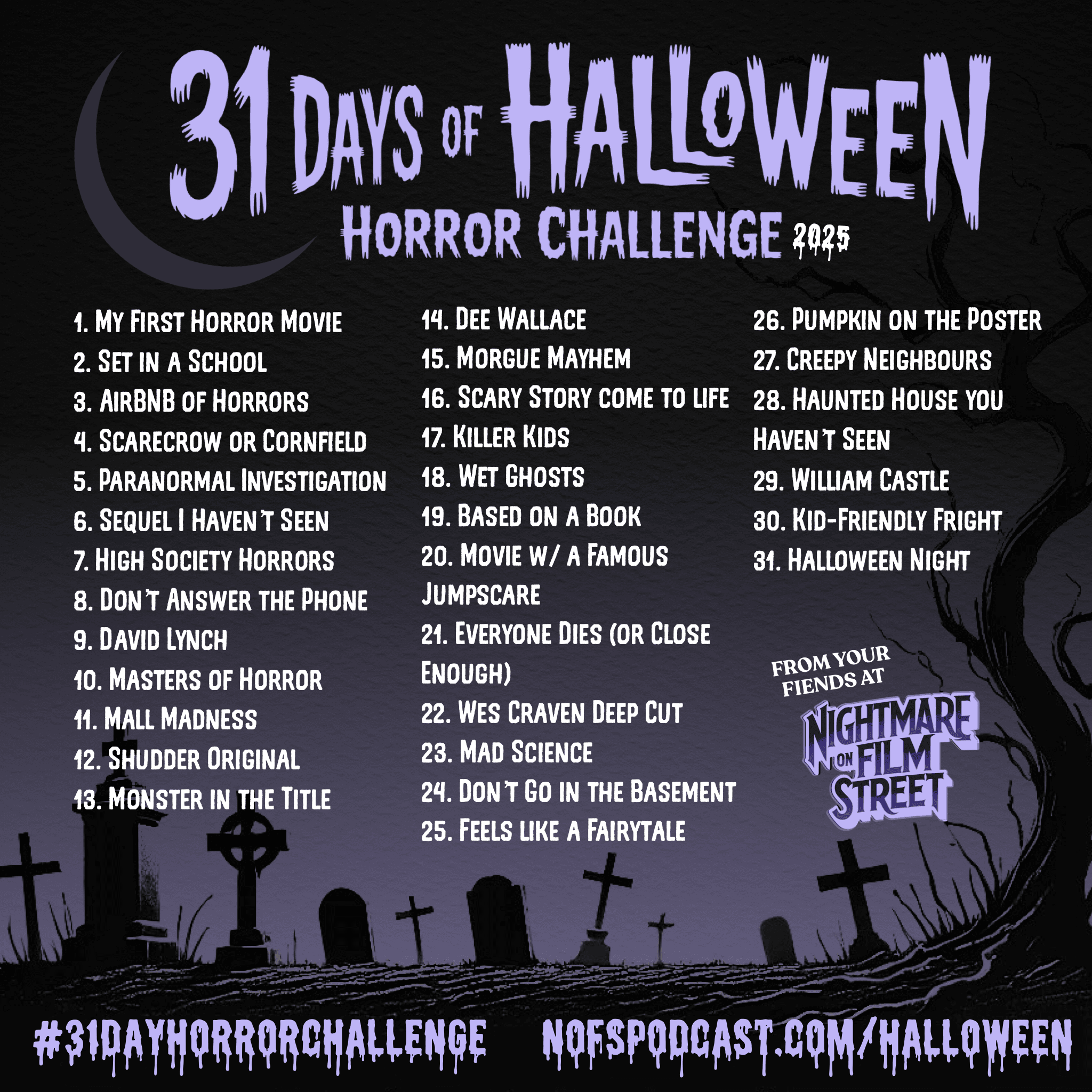31 day horror challenge 31dayhorrorchallenge horror movie halloween watchlist nightmare on film street 3 The #31DayHorrorChallenge 2025 12 31 day horror challenge 31dayhorrorchallenge horror movie halloween watchlist nightmare on film street 3