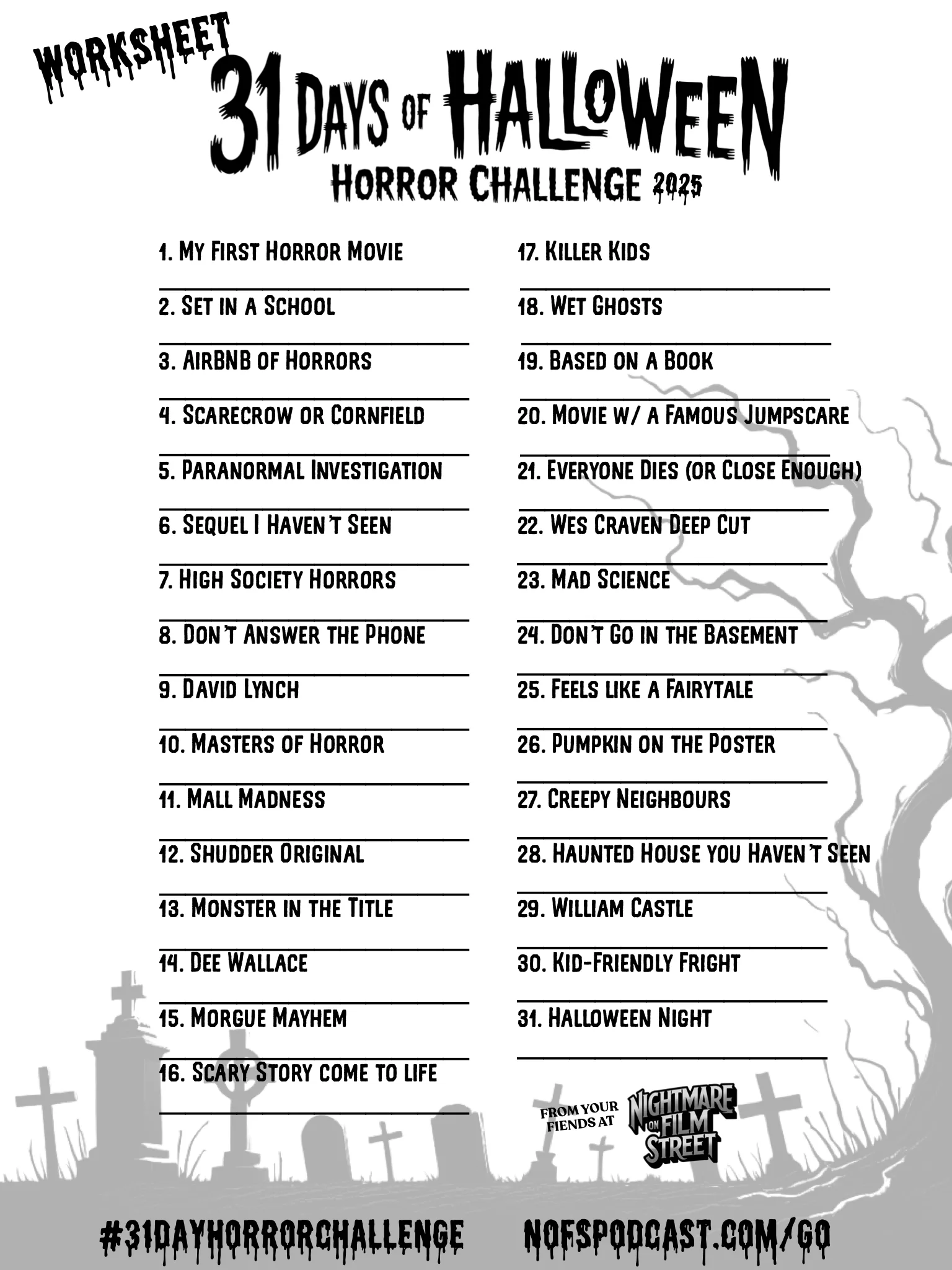 31 day horror challenge 31dayhorrorchallenge horror movie halloween watchlist nightmare on film street 4 The #31DayHorrorChallenge 2025 15 31 day horror challenge 31dayhorrorchallenge horror movie halloween watchlist nightmare on film street 4
