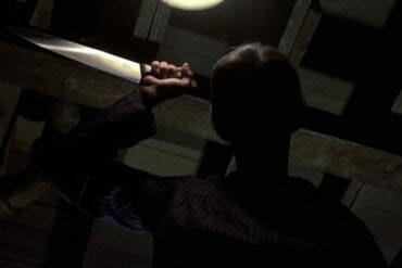 psycho II 1983 Mrs Bates Holds A Knife